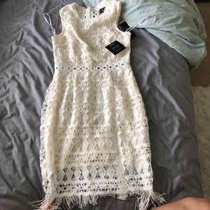 White lace dress